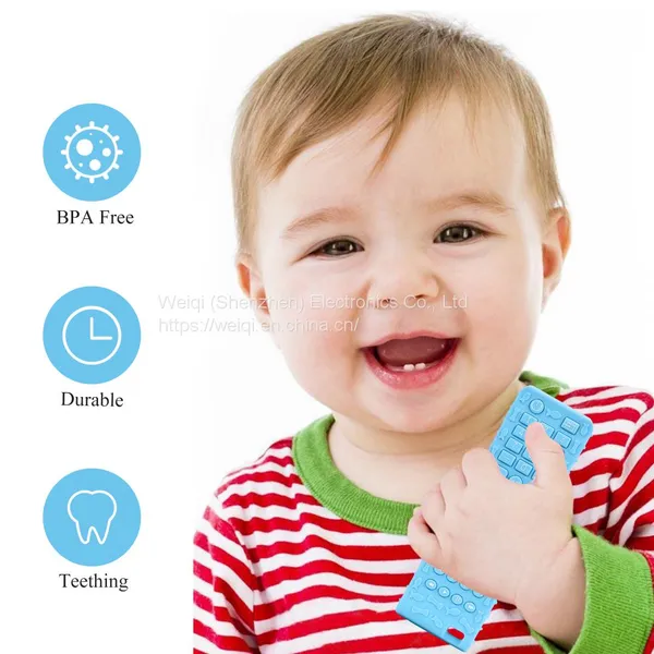 Silicone Remote Control Baby Teether Chews Teething Toys For Kids Wholesale By Weiqi photo-5