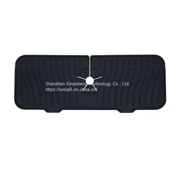 Amazon Top Seller Silicone Faucet Water Mat Sink Splash Guard Counter Top Silicone Water Guard Kitchen Drying Sink Pad photo-2
