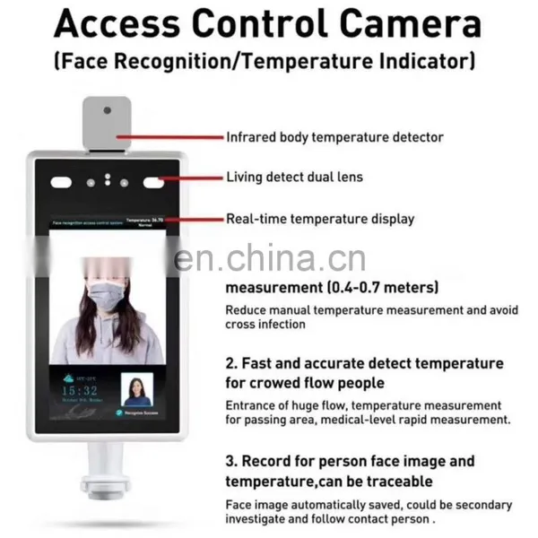 Factory Price Wholesale 1080P Measurement Thermal Attendance Phone Security Access Control Face Recognition Camera System photo-4