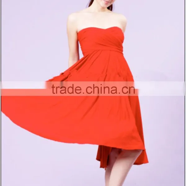 Sleeveless Casual Dress Bridesmaid Dress Designs Convertible Fashion Dress photo-3