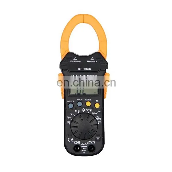 DT203C Digital Multimeter With Clamp Meter Digital Clamp Multimeter