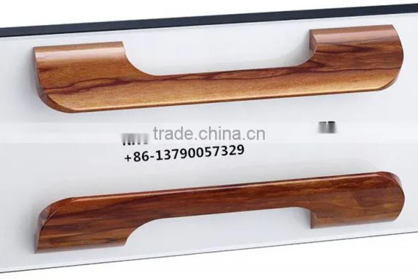 Wooden Color Handle For Wooden Cabinet Door Pull Handle