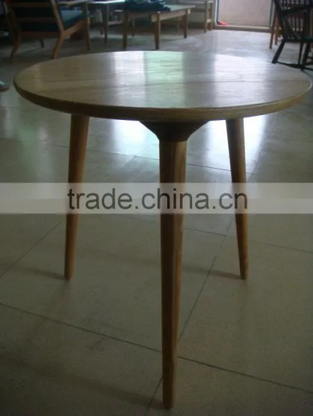 Hot Sale Ash Wood Chinese Style Three Legs Side Table photo-2