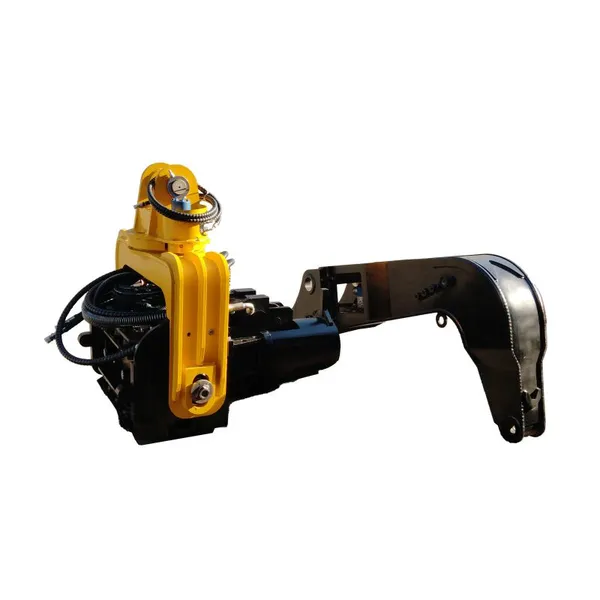 Excavator to Photovoltaic Pile Driver Solar Photovoltaic Pile High Frequency Vibration Hammer Steel Plate Cement Pile photo-4