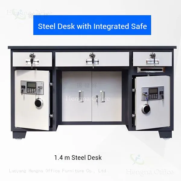 Movable Office Table With Safe | Hidden Pulleys ，Three-Stage Slide SES-130M 1.3m | Factory Direct for Dammam Reception photo-4