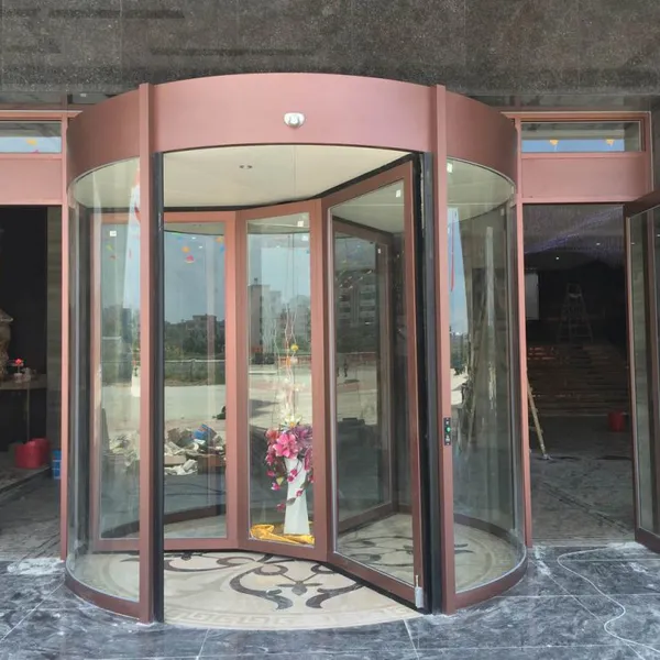 High Quality Customized Two Wings Automatic Revolving Door photo-3