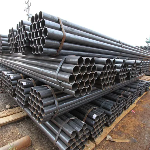 Factory Direct Selling Black Steel Pipe Q235 Q345 ASTM A53 ERW Steel Pipe photo-3