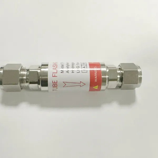 High Pressure Inline Flashback Arrestor for Acetylene Hydrogen LPG Gas Systems