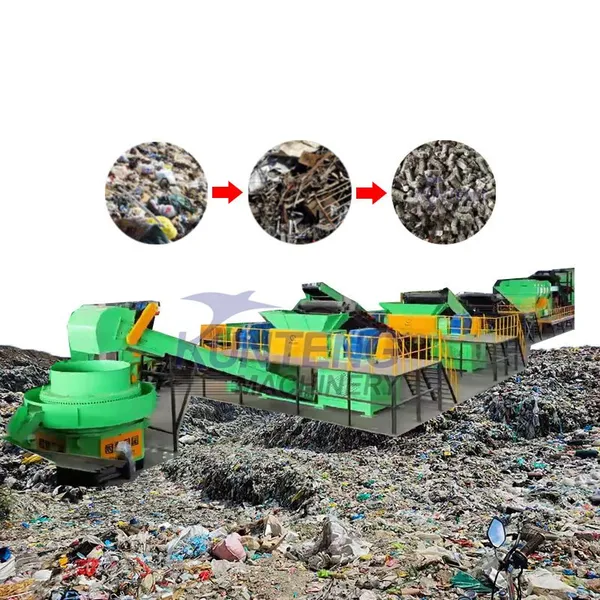 Agricultural Garbage Clothing Garbage Shredder and RDF Fuel Rod Making Machine EPC