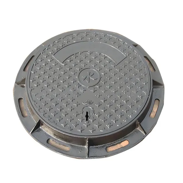 Hot Sale Jingdong Ductile Iron Round Manhole Covers Customized Size Black Durable Road Safety Cover photo-4