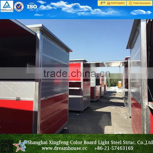 Cheap Modern Prefab Container Food Snack Pizza House/ Modern Prefab House Designs Food Kiosk Prefab Houses photo-3