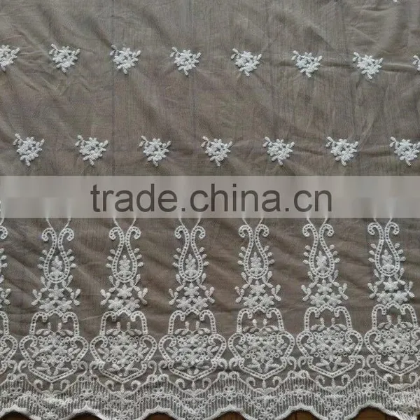 2016 Lace Accessories Hot Cotton Embroidery Lace Fabric Full Lace photo-3