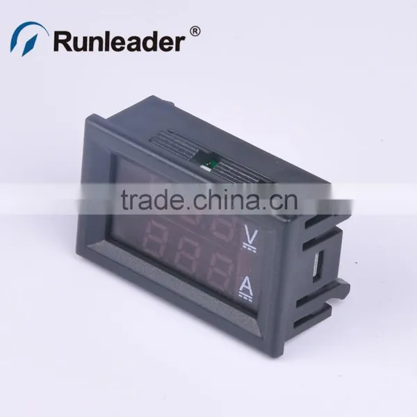 DC 0-33V 10A LED Ampere Meter Voltage Indicator for Power System