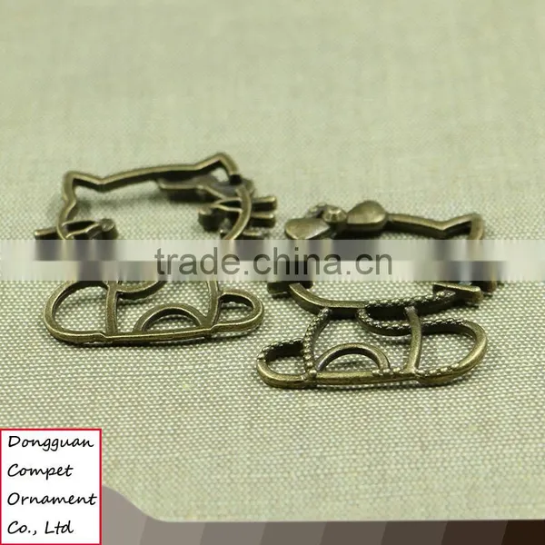 Wholesale Retro Alloy Diy Jewelry Ancient Bronze Cat Pendant photo-3