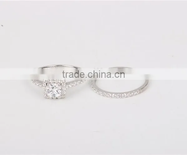 High Quality Fashion Lady's 14k Ring Set Wedding Jewelry AAAAA CZ photo-4