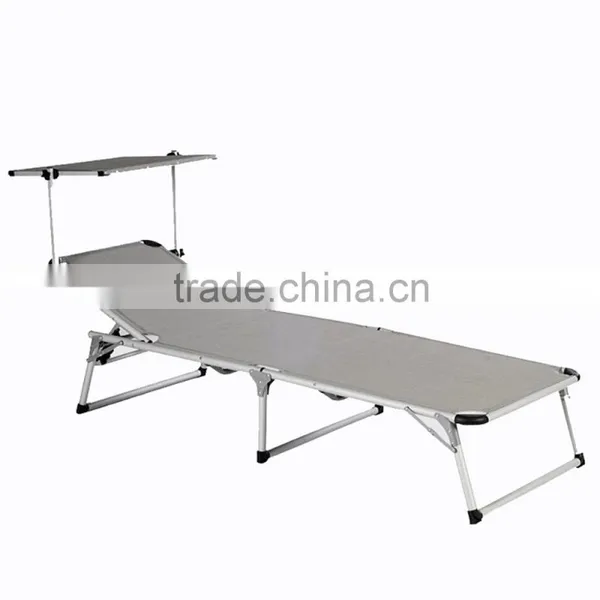 Folding Portable Beach Chair Sun Shade Outdoor Sunshade Beach Chair With Sun Canopy photo-2