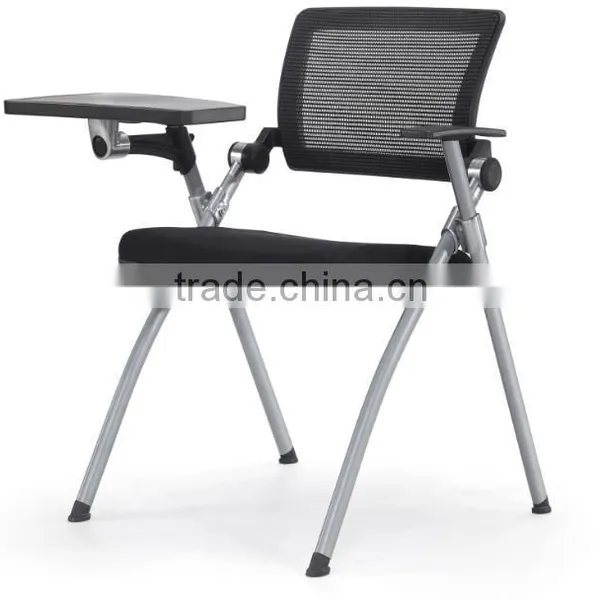 Mesh Fabric Office Chairs With Writing Board and Blue Color Seat photo-3