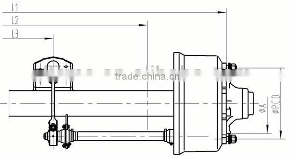 L1 Hot Sale and High Quality Semi-trailer Steering Axle Manufacturer photo-6