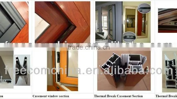 6061 Alloys Aluminum Window and Door Profile