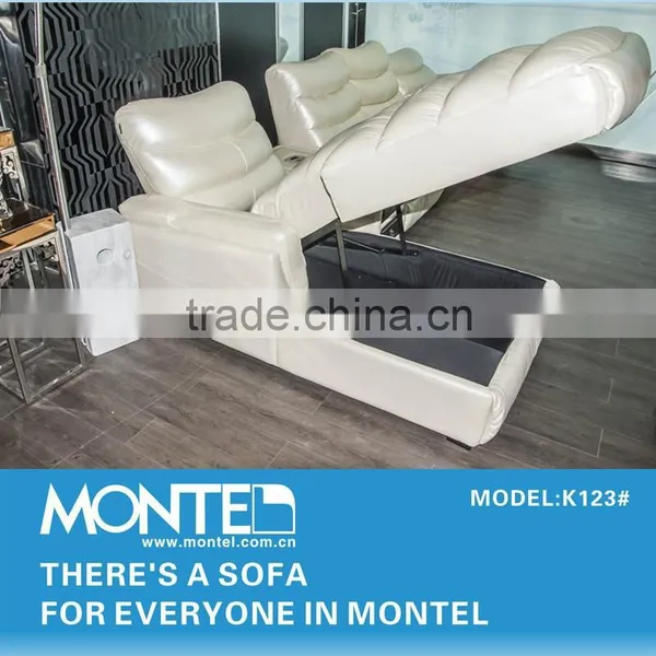 Pearl Shinning Leather Sofa,recliner Sofa,L-shape Living Room Sofa photo-2
