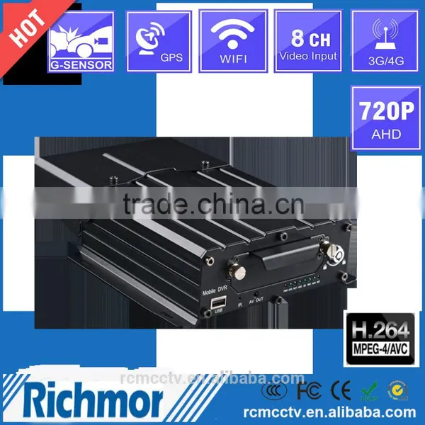 Hiden camera with 720p 8CH HDD Mobile Camera DVR with Remote PTZ control