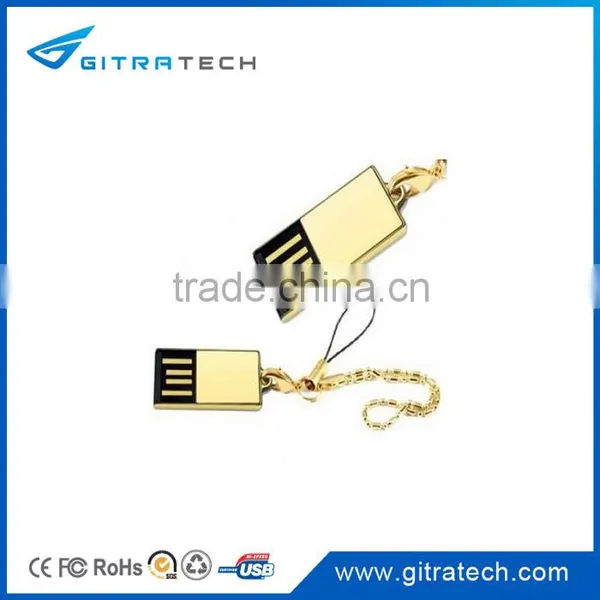 Hot Selling Gold Mini USB Stick 8GB Super Mini USB Flash Drive 16GB photo-5