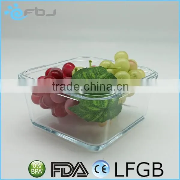 Square Microwaveable Borosilicate Glass Container Set photo-4