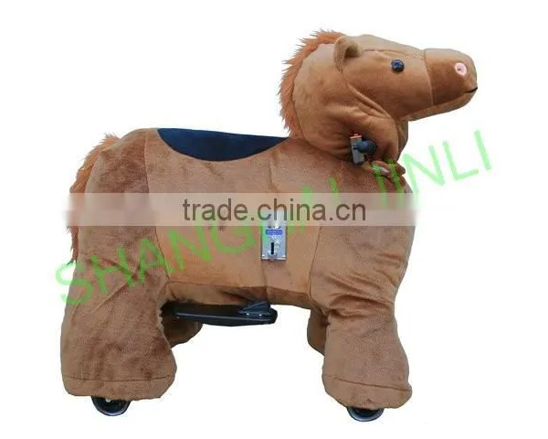 JL-B23 Electric Brown Horse Rides, Ride on Brown Horse, Walking Brown Horse, Brown Horse Scooter,walking Animal photo-3
