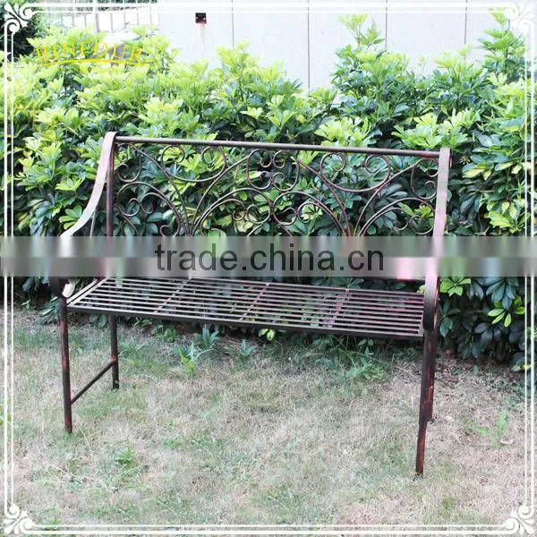 Garden Furniture Cast Iron Brown Patio Bench for Decorations photo-4