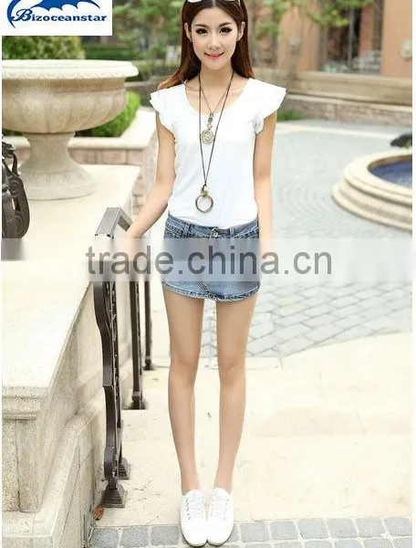 Women Shorts Skirts Summer Casual Denim Shorts Women Jeans Vintage Single Breasted Female Sexy Skorts Skirt photo-2
