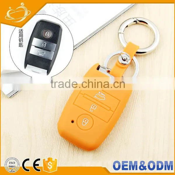 3 Button Eco-friend Silicone Car Remote Key Holder Shell For KA K3 K4 K5 Forte Cerato Rio Optima Sportage photo-3