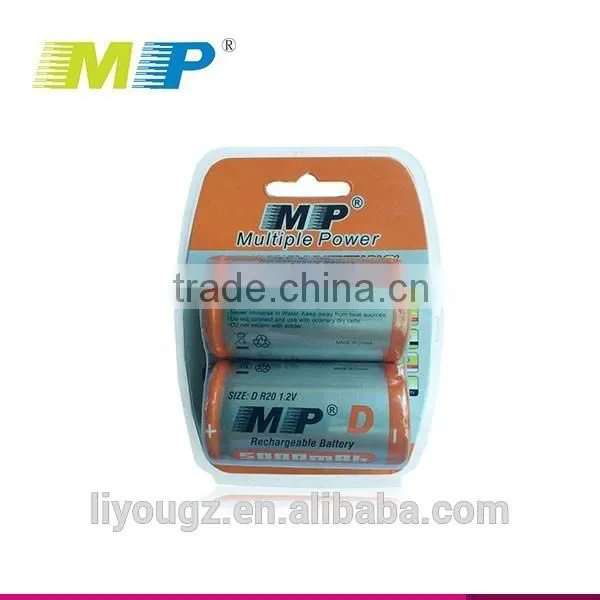 Wholesale Ni-CD D 1.2V 5000mAh High Capacity Rechargeable Battery photo-6