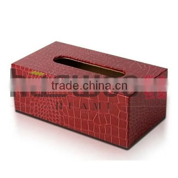 Red Charming Sofa Tissue Boxes Customized photo-3