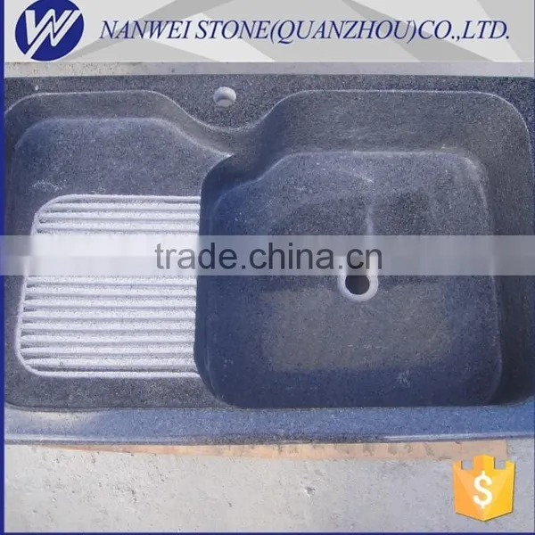 Chinese Dark Grey Granite Laundry Sink Rectangular Manufactures Suppliers photo-5