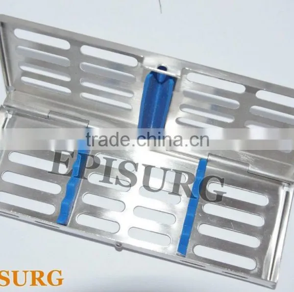 Sterilization Cassette 7.25" x 2.5", Rack for 5 Pcs, Dental Surgical Instruments