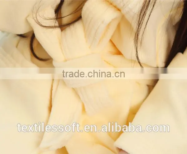 Wholesale Cheap Cotton Hotel Terry Yellow Bathrobe photo-2