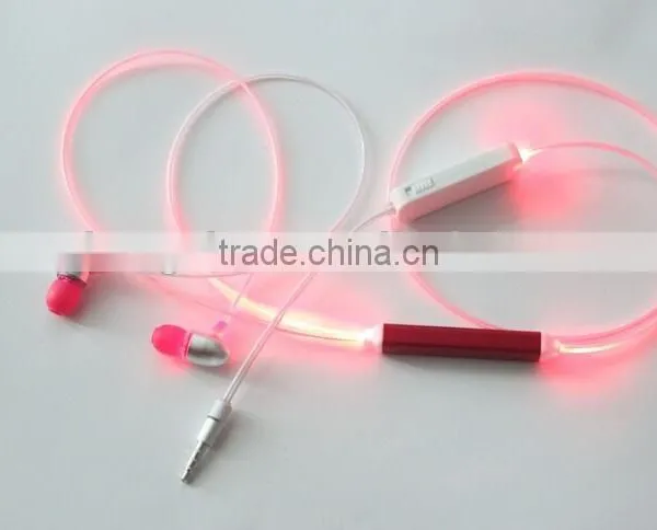 2015 Newest Arrival Shiny Lighting LED Earphone With Microphone photo-2