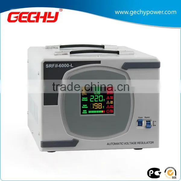 SRFII-6000-LED Desk Type Relay Control Type Stabilizer LED Digital Display Full Automatic AC Voltage Regulator