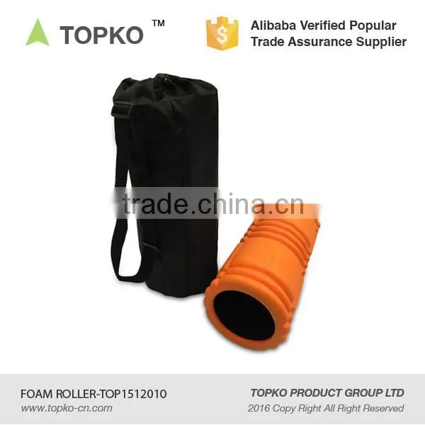 Wholesale Yoga & Pilates Type High Density Grid Foam Roller Hard Grid 33*14 Custom Eva Foam Roller photo-3