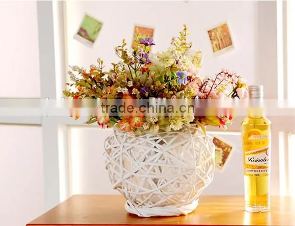 Manufacture Hot Sale Wicker Flower Shape Decoration Wicker Flower photo-2