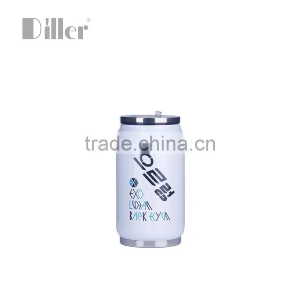2015 Eco-friendly Stainless Steel Cola Can Vacuum Flask With Straw photo-3