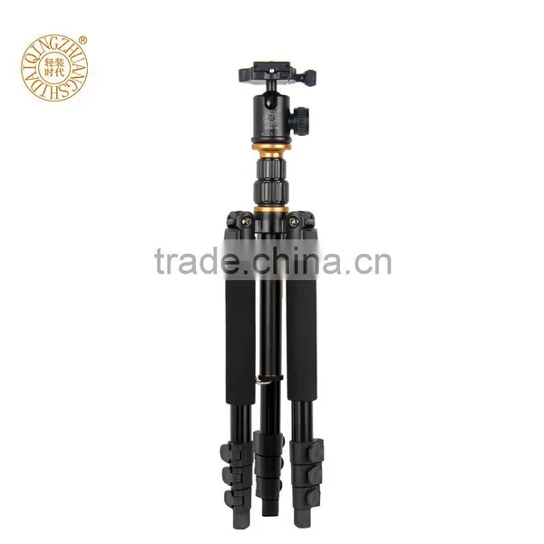 QZSZD-Q570 Portable Lightweight Small Universal Digital Camera Tripod for DSLR Camera, Aluminum Black Camera Stand Factory Direc photo-5