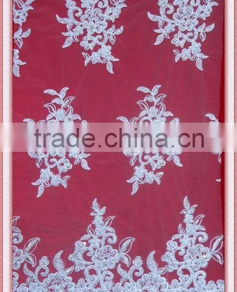 Fabric With Cutwork Embroidery Lace Fabric