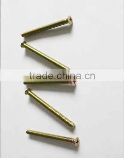 DIN965 Yellow Zinc Cross Recessed Countersunk Head Screws photo-2