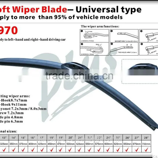 Carall Brand Universal Beam Wiper Blade 20 Inch S970 photo-2