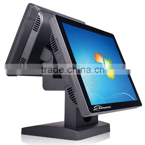 ZQ-T9060D Double Touch Screen Retail POS System All in One POS Terminal