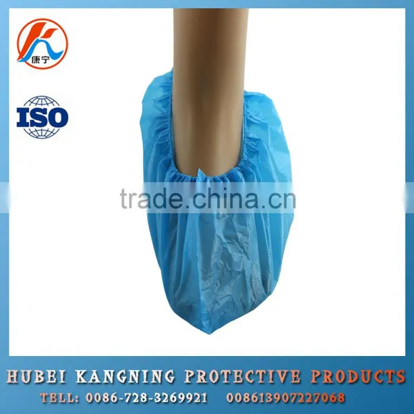 Outdoor Waterproof Blue CPE Disposable Shoe Covers photo-2