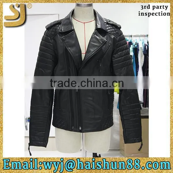 Hot Selling Womens Leather Jackets, Jacket Factory Guangzhou Leather Jacket, Women Casual Leather Jacket photo-2