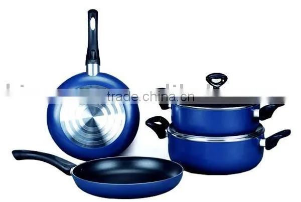 6 Pcs Aluminum Non Stick Cookware Set