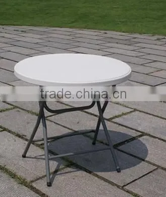 Blue Color Plastic Round Coffee Table photo-4